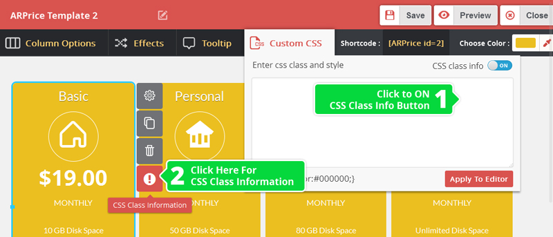 ARPrice - Custom CSS