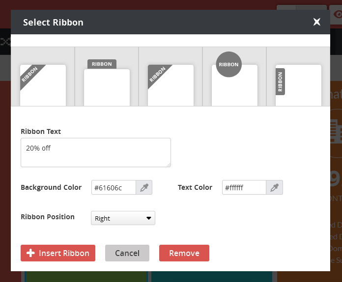 ARPrice - Ribbon Options